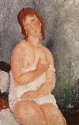 Amedeo Modigliani Red-Haired young woman in chemise Germany oil painting artist